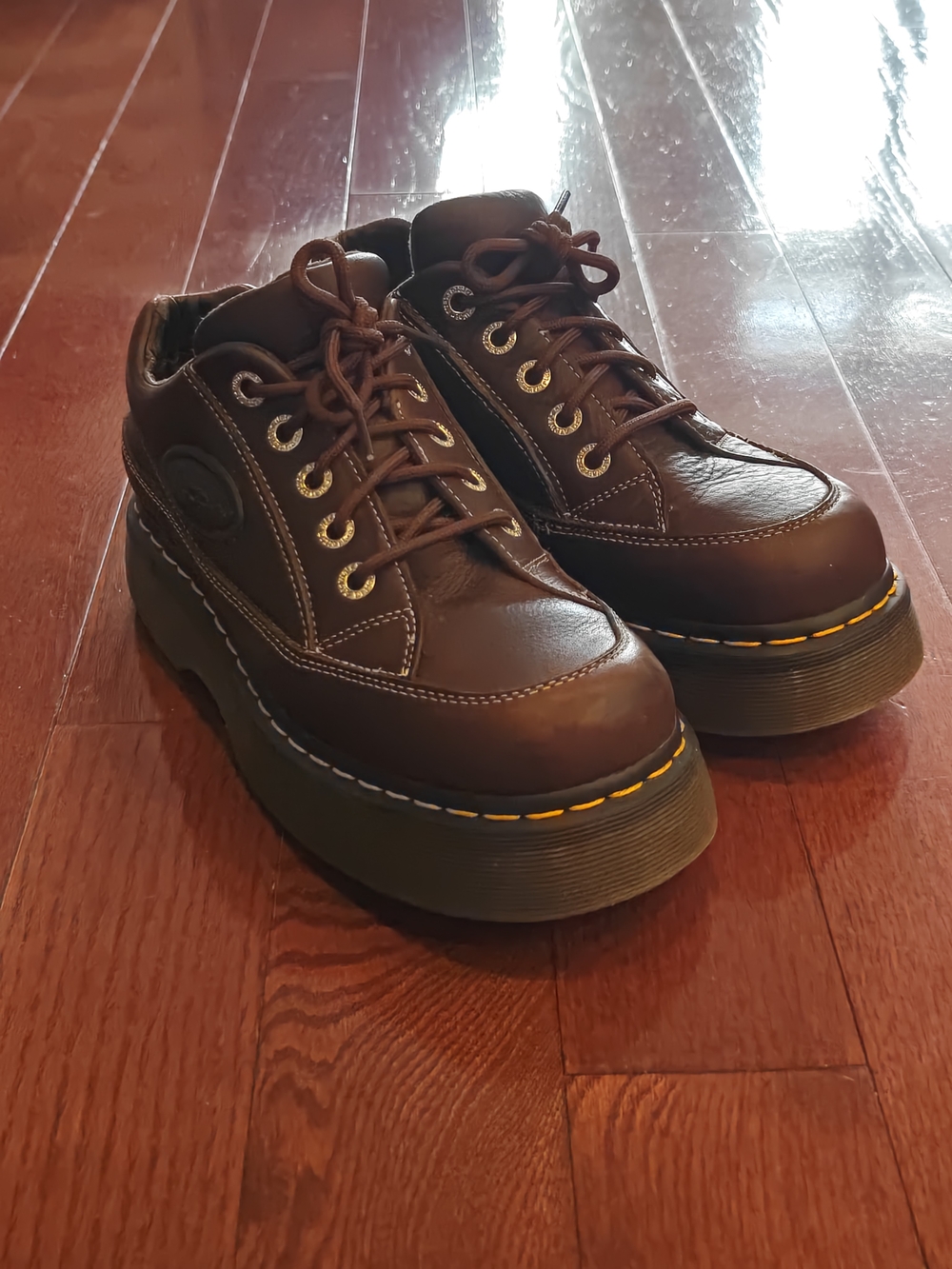 Dr. Martens Buzz 51 Chunky Platform Shoes Dark Brown Leather Women’s US 8 - Picture 9 of 9